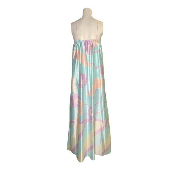 VTG Mary McFadden Vintage Pastel Floral Maxi Nightgown Gown Style 7209 USA - Picture 6 of 6